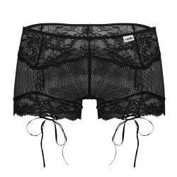 CandyMan Boxer Dentelle Hymen Noir